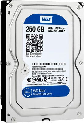 Opruiming pc 250GB harddisk WD Blue 3,5" 16MB cache, 7200rpm