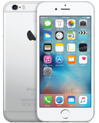 Apple iPhone 6S 32GB zilver (2-core 1,84Ghz) (ios 15+) 4,7" (1334x750) simlockvrij + Garantie