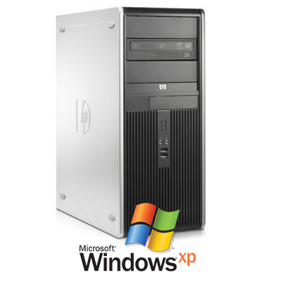Windows XP PC HP dc7800 mt E6750 (2,66Ghz) 1/2GB hdd/ssd (Parallel + seriële poort) + garantie