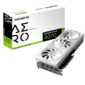 Gigabyte GV-N4070AERO OC-12GD GeForce RTX 4070, 12 GB, GDDR6X, 192 bit, 7680 x 4320 pixels, PCIe 4.0